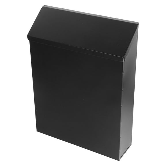 Homoyoyo Black Wall Mount Mailbox for Home Use, Secure and Stylish Outdoor Mail Storage Box