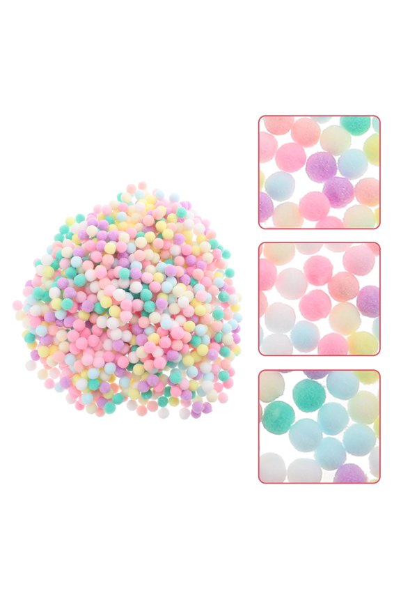 Soft Artificial Pom Poms for Crafts, Accessories, Clothing Decoration, and Creative Project Supplies