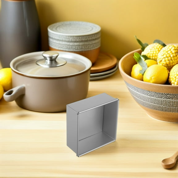 Homoyoyo Square Aluminum Cake Pan with Removable Bottom, Perfect for Cheesecake Baking, Dessert Making, and Easy Release
