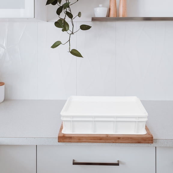 Homoyoyo White Plastic Marinating Container Food Storage Container Set for Kitchen and Meal Prep