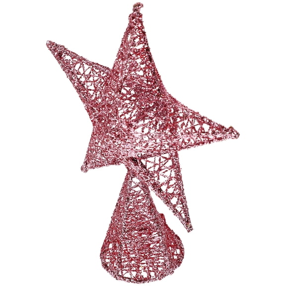 Homoyoyo Star Tree Top Iron Christmas Tree Decorations Props 1Pcs 7.5*5.9in
