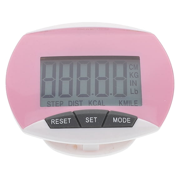 Homoyoyo Fitness Pedometer, Pink, Accurate Step Counting, Versatile Usage for Running and Walking