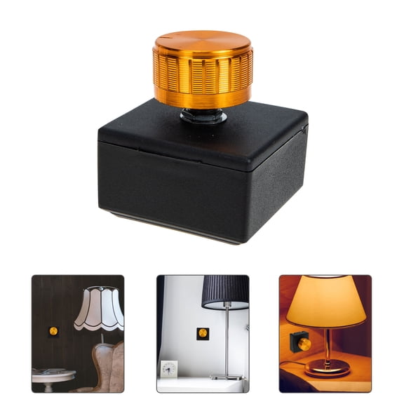 Homoyoyo Dimmable Night Light Table Lamp Dimmer Part Plastic Black Simple Design 1Pack