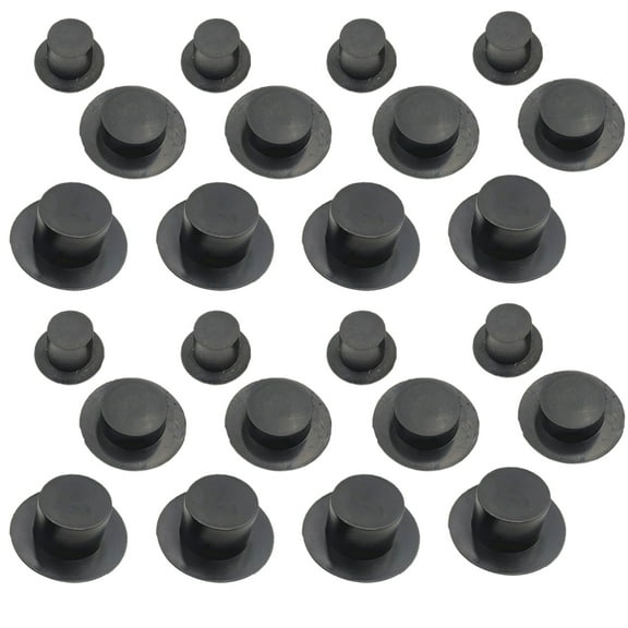 Homoyoyo Snowman Hat Ornament Plastic for DIY Enthusiasts Home Decorations 60 Pcs