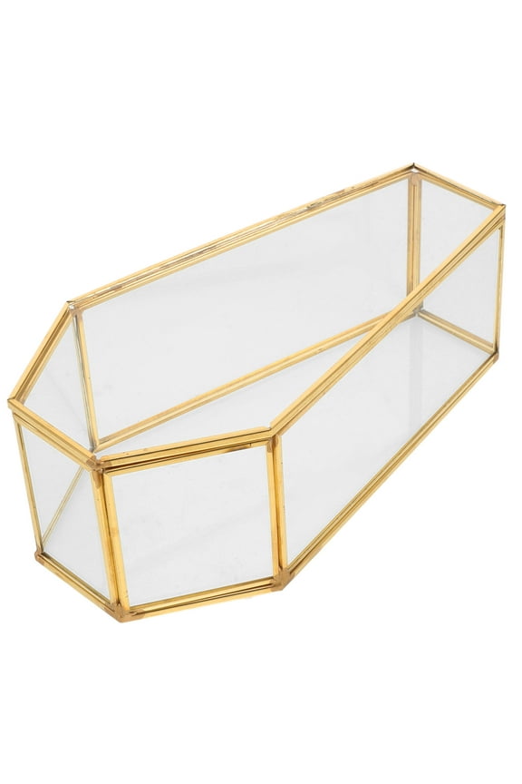Unique Coffin Glass Display Case for Men's Jewelry and Collectibles