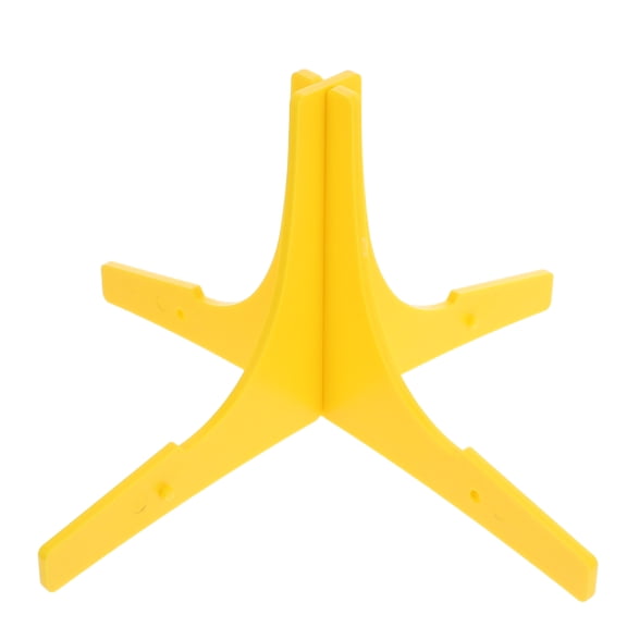 Homoyoyo Portable Lightweight Yellow Trumpet Stand Plastic Holder for Wind Instruments Compact and