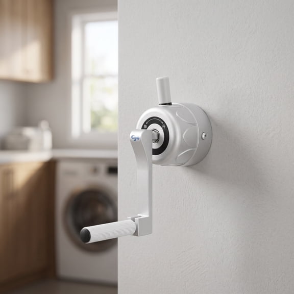 Homoyoyo Indoor Drying Rack Repair Handle White Metal Effortless Installation