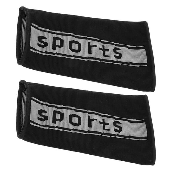 Homoyoyo Black Nylon Volleyball Arm Sleeves for Wrist and Elbow Support, 1 Pair, Breathable Compression