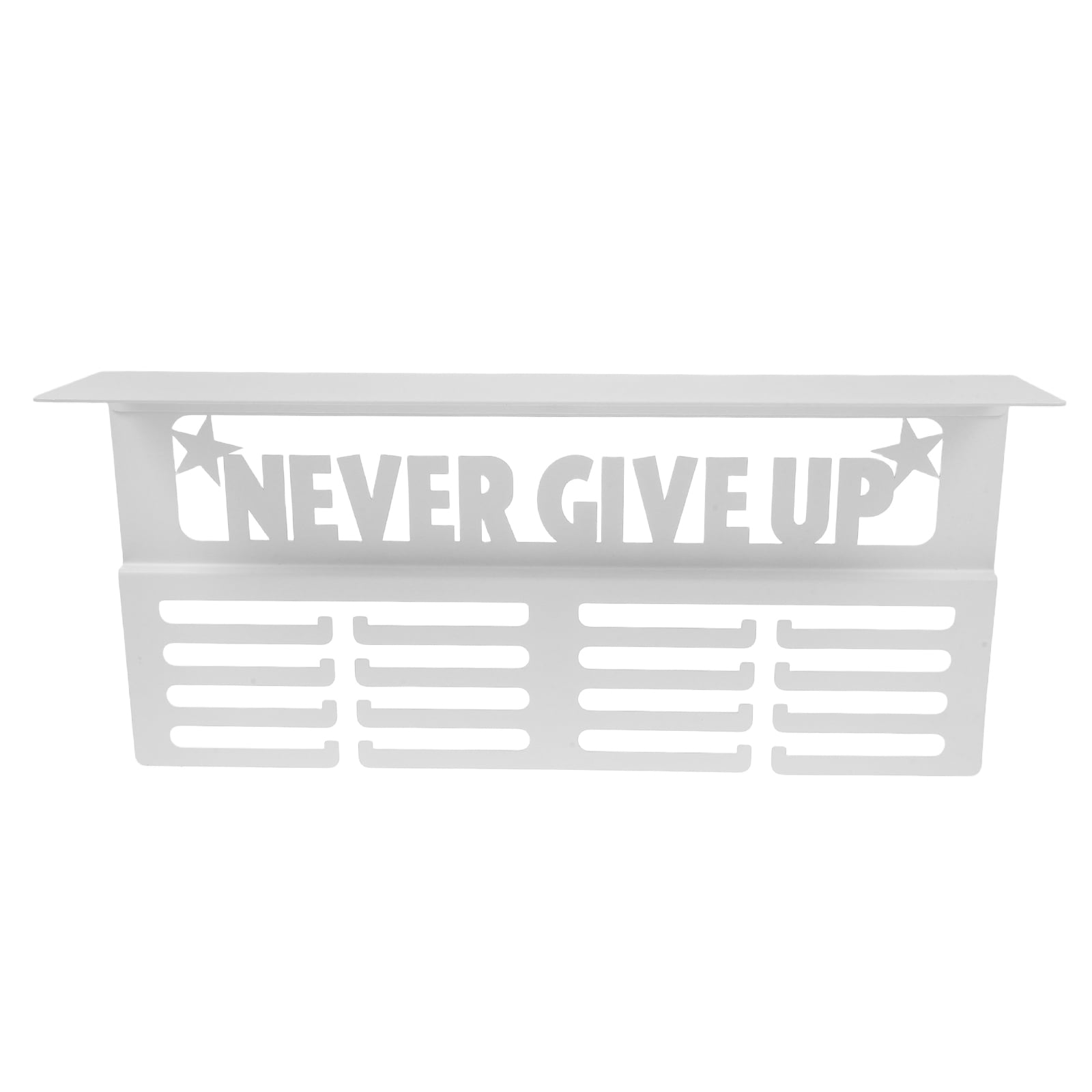 Homoyoyo Medal Display Shelf with Space-Saving Hook Rack, Versatile Wall Mount for Home Award Organization
