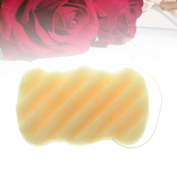 Homoyoyo Soft Beige Facial Sponge for Skin Care, Natural Exfoliation, Gentle on Skin, Improves Circulation and Texture