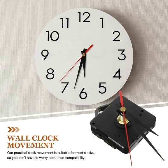 Homoyoyo Clock Movement 2 Sets Replacement Parts for Craft Projects, Wide Application, Silent Quartz Mechanism