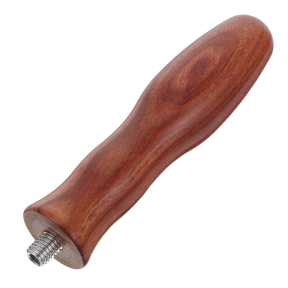 Homoyoyo Light Brown Wood Espresso Machine Handle Replacement, Easy Install Decorative Accessory for Coffee Makers