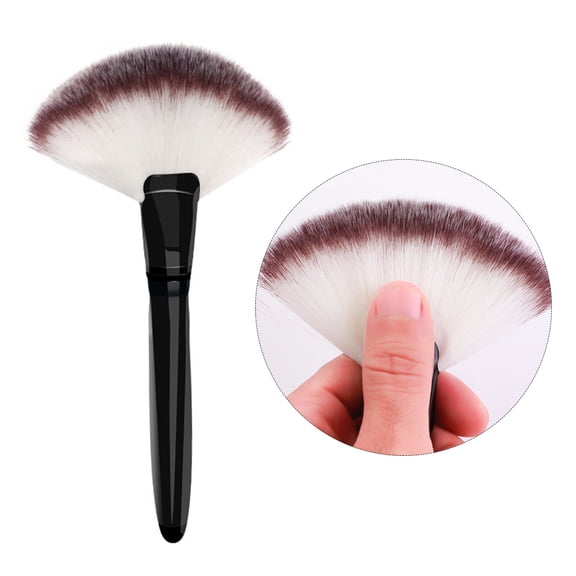 Homoyoyo Large Makeup Handle, Soft Black Bristles, Perfect for Powder and Foundation