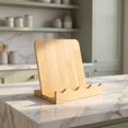 Homoyoyo Wooden Recipe Book Stand Natural Aesthetic Appeal Easy Access ...