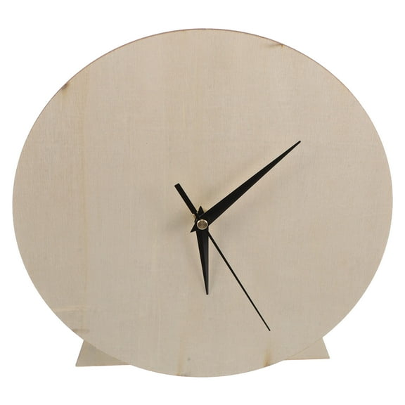 Homoyoyo Blank Wooden Clock Craft Kit for Kids and Adults, Skill Building, Beige Color, Fun Educational Activity