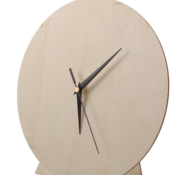 Homoyoyo Blank Wooden Clock Craft Kit for Kids and Adults, Skill Building, Beige Color, Fun Educational Activity