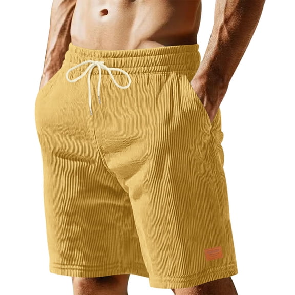 Homozy Mens Shorts Casual Casual Short Drawstring Elastic Waist Lightweight Summer Stretch Beach Short with Pockets