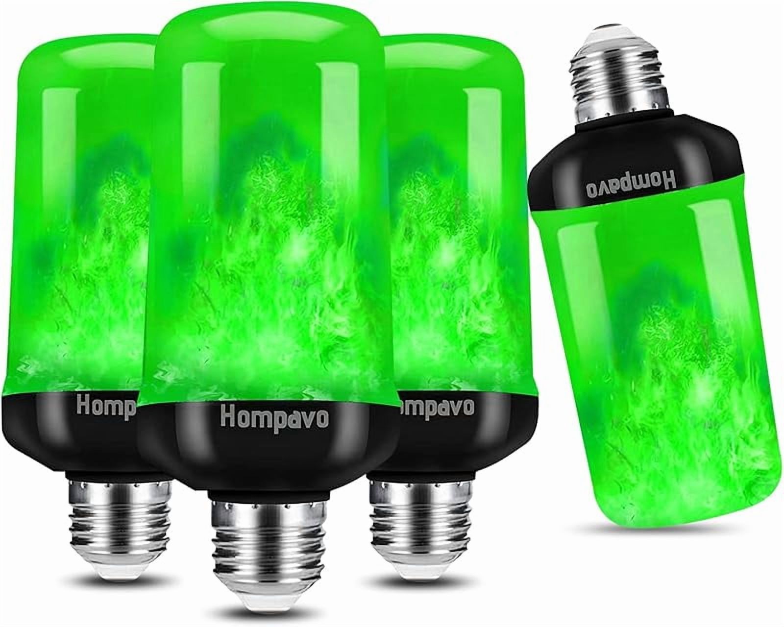 Hompavo [Upgraded Flame Light Bulbs for Home Decor with Upside Down Effect | 4-Mode LED E26/E27 Flickering Light Bulbs for Halloween Christmas Party Patio Porch Indoor & Outdoor Decorations - 2 Blue Hompavo [Upgraded Flame Light Bulbs for Home Decor with Upside Down Effect | 4-Mode LED E26/E27 Flickering Light Bulbs for Halloween Christmas Party Patio Porch Indoor & Outdoor Decorations - 2 Blue