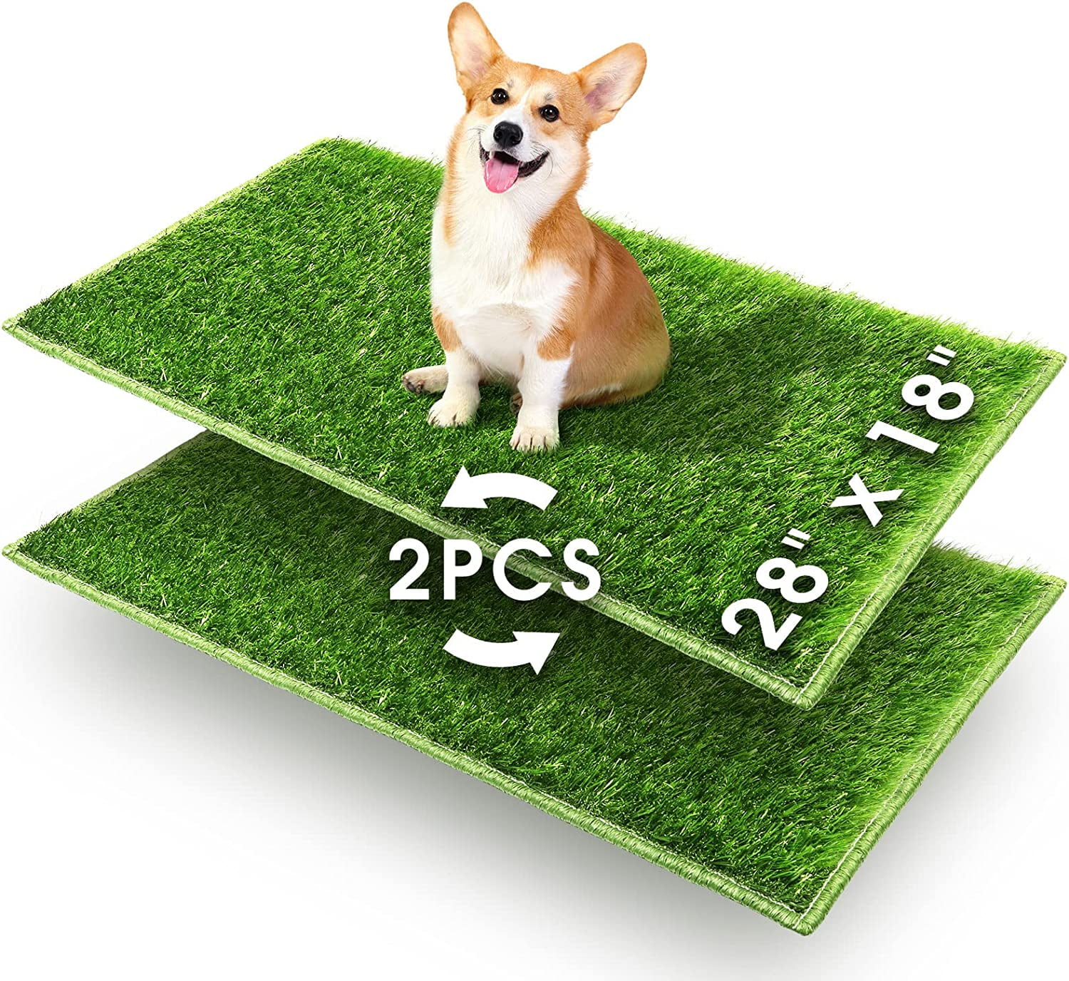 Bethebstyo Artificial Grass, Dog Pee Pads, Professional Dog Potty Training  Rug, Large Dog Grass Mat with Drainage Holes, Pet Turf Indoor Outdoor