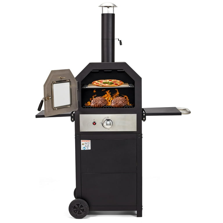 propane tank pizza oven outdoor propane Homrest Propane Pizza Oven, Stainless Steel Portable
