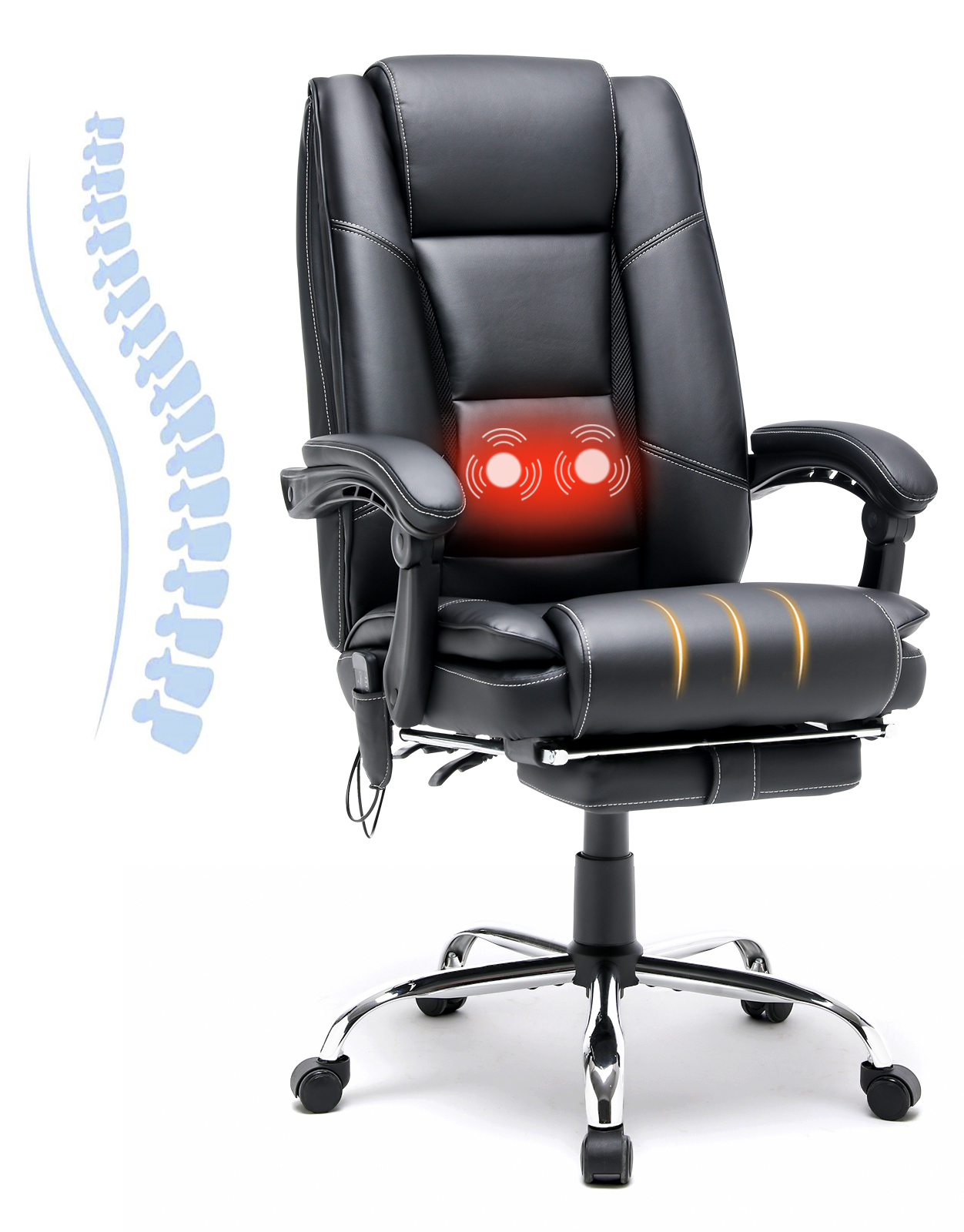 BestOffice Office Chair Massage Desk Chair Ergonomic Computer Chair