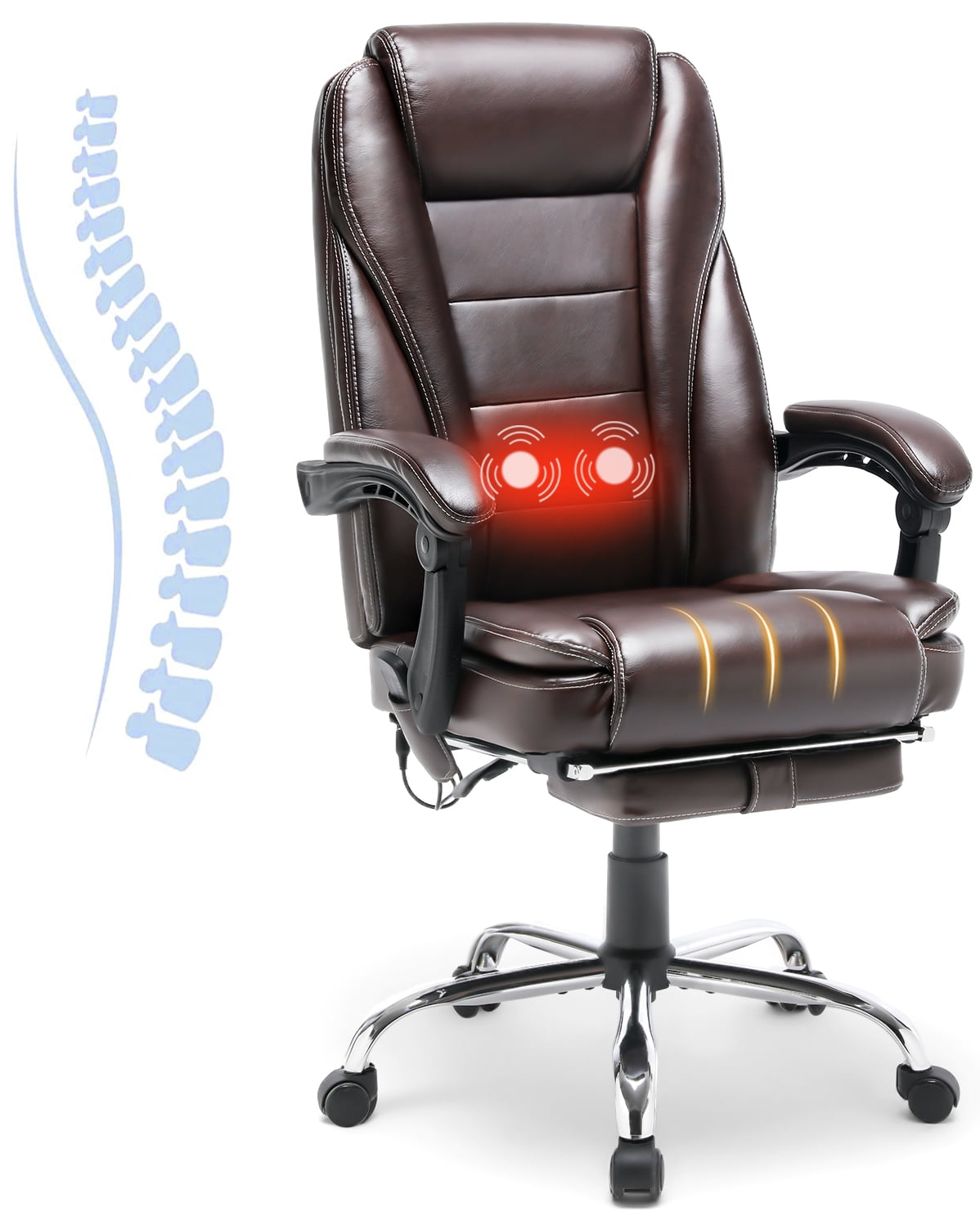 Homrest Executive Massage Office Chair Ergonomic High Back