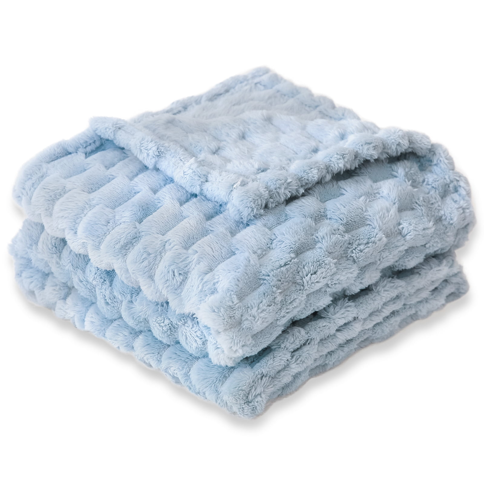 Homritar 3D Flannel Fuzzy Baby Blanket, Fluffy Warm and Lightweight