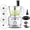 thumbnail image 1 of Homtone 16-Cup 600W Food Processor with 9 Functions 3 Speeds 7 Blades for Chopping Slicing and More, 1 of 9