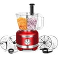 Homtone 600W Food Processor 16 Cup Vegetable Chopper Electric 6 Blades