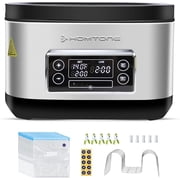 Homtone 8-Quart Sous Vide Cooker | Stainless Steel | Precision Cooker with Timer & Immersion Circulator | Includes Vacuum Bags
