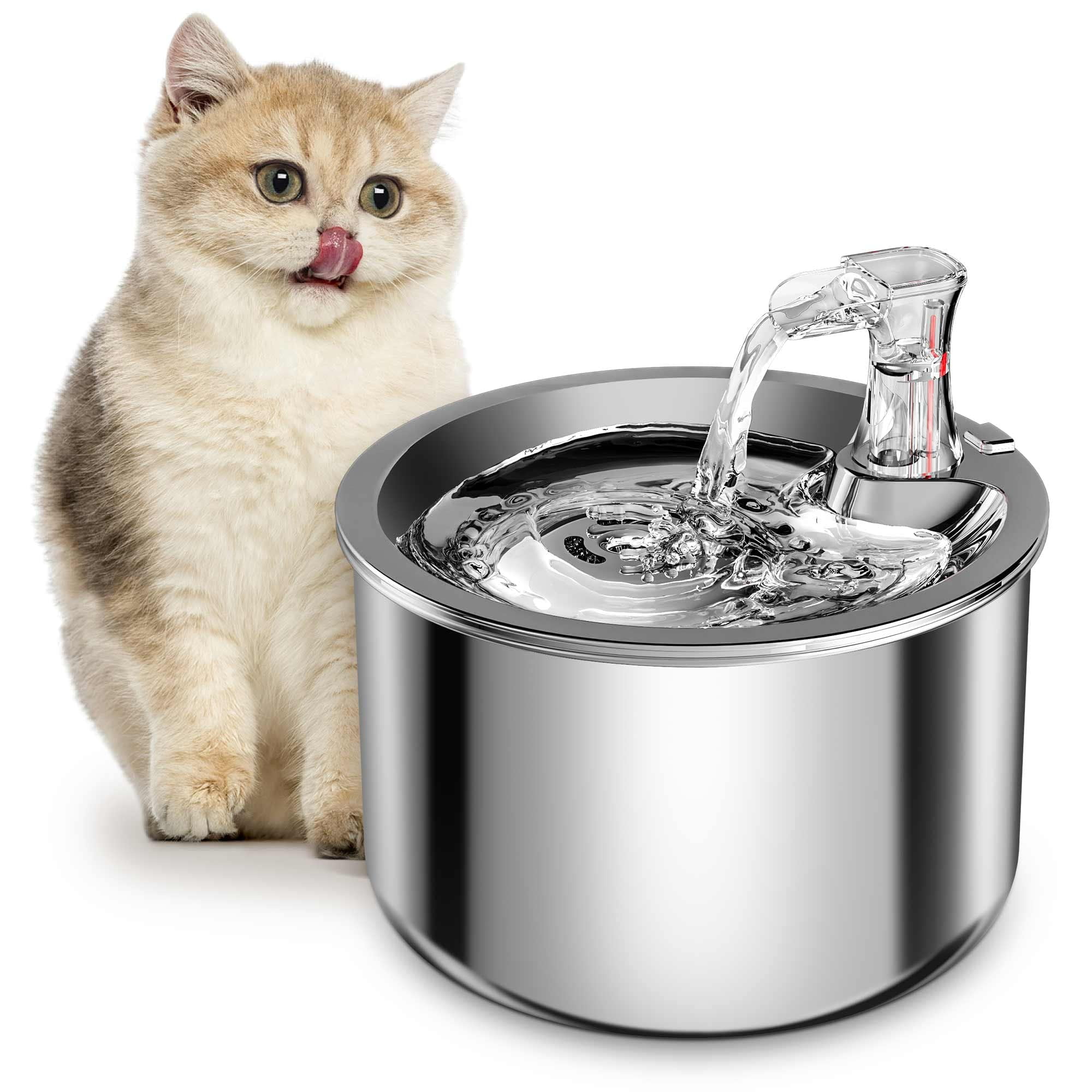 Stainless Steel Automatic Pet Water Fountain with Ultra-Quiet Pump