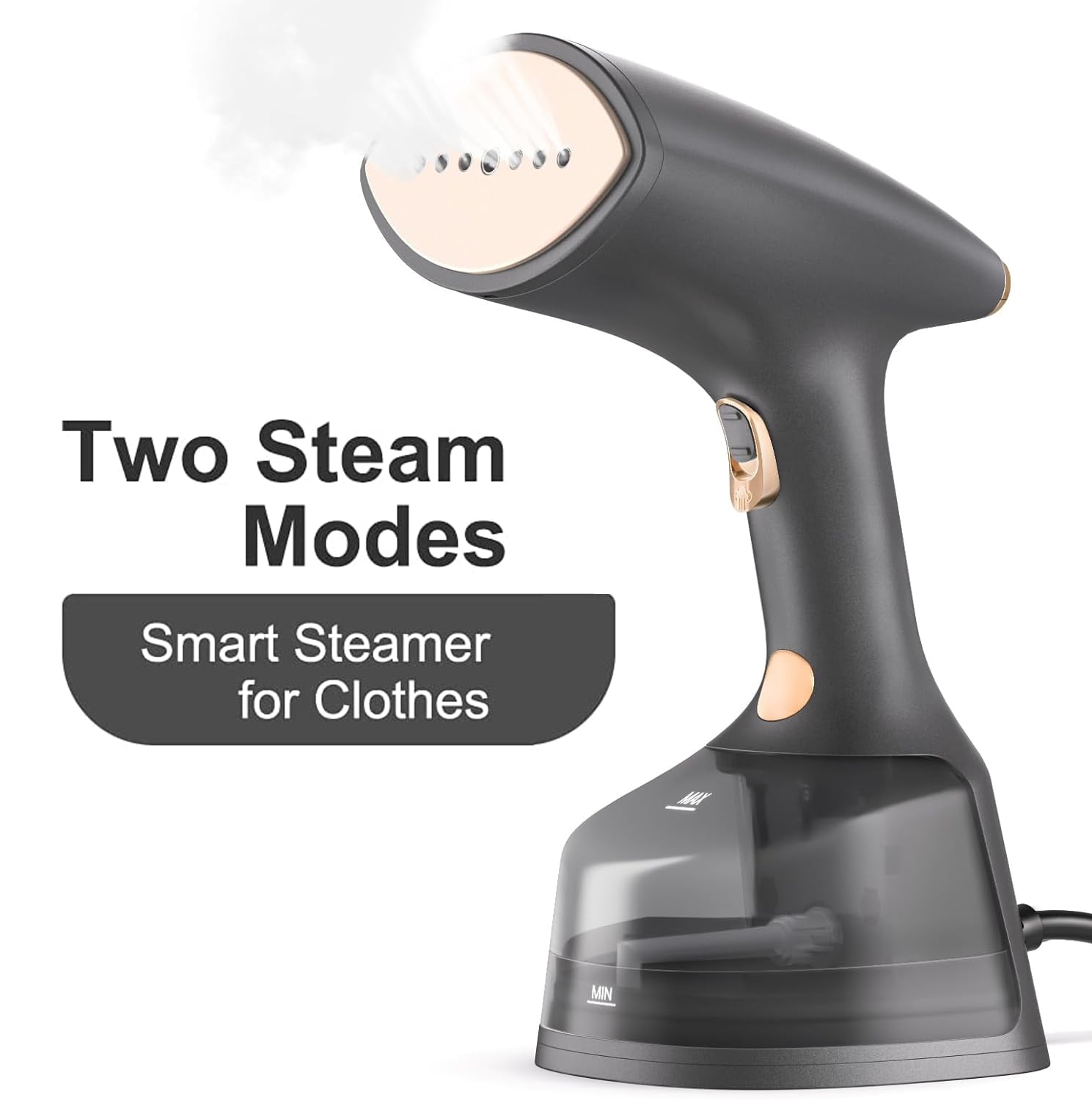 DodoCool 1800W Handheld Garment Steamer with LCD Screen, 2