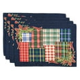 thumbnail image 1 of Homvare Table Placemats, Holiday Dinner, Parties, Woven Tapestry 13”X19” - Set of 4 - Plaid, 1 of 3
