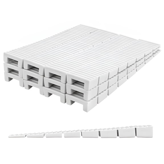 Homvera 2026 New 20 Pcs Furniture Leveling Shims Wedges Feet Wooden Legs Cupboard White for Tables,Chairs,Cabinets,Shelves
