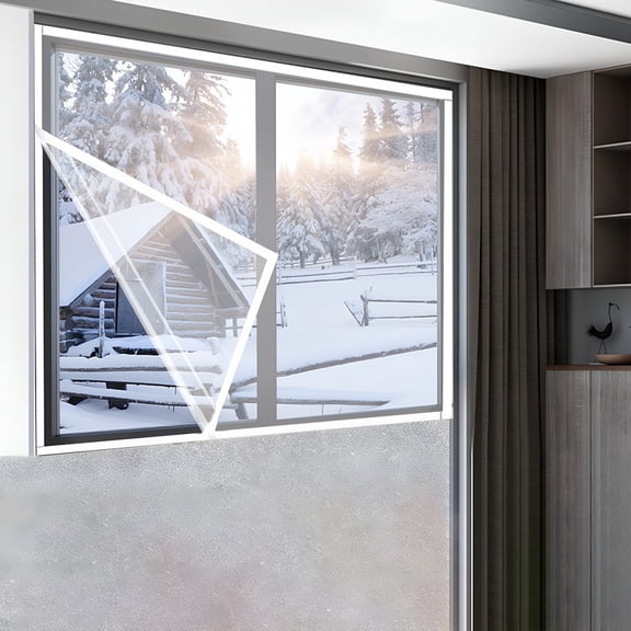 Homvera 2026 New Window Insulation Kit, Noise Reduce Insulated Window Film, Magnetic Window Insulation Kit for Heavy Duty Film with Full Frame Magnetic Strip Window Coverings, 180X120Cm