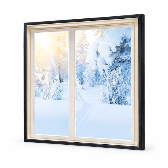 Homvera Transparent Windproof Thermal Film for Windows,Frost Proof&Energy Saving Window Insulation Shield,Blocks Cold Air,1 Roll Self-Adhesive Weatherproofing Window Kit