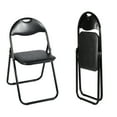 thumbnail image 1 of Homy Casa 2 Pack Folding Chairs Padded Seat with Metal Frame for Wedding Home Office Party Patio, Black, 1 of 9
