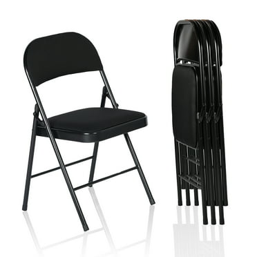 Homy Casa 4 Pack Folding Chairs with Padded Cushion for Wedding Party Patio Indoor and Outdoor Events