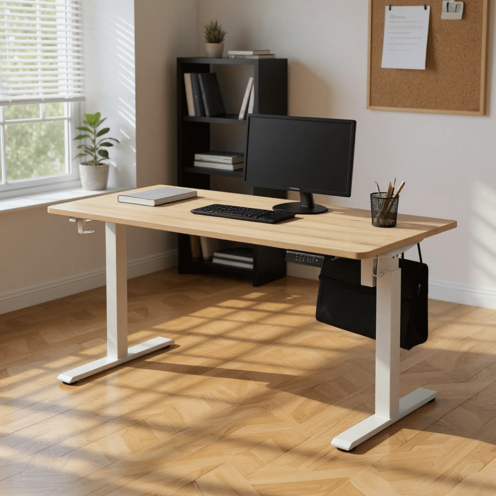 Homy Casa 47.24" Electric Standing Desk, Height Adjustable Computer ...