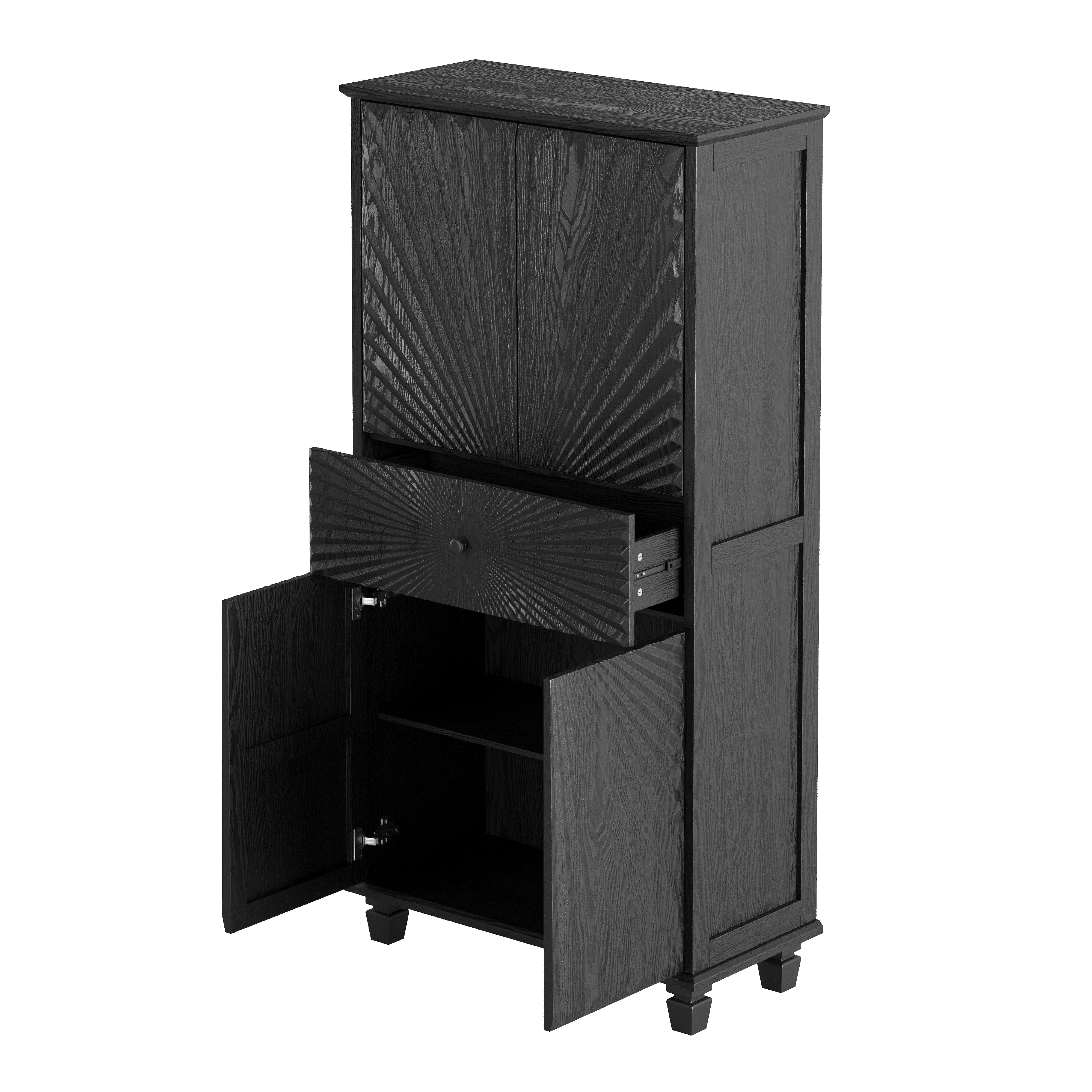 Homy Casa Accent Storage Cabinet Modern Freestanding Cabinet Organizer for Bathroom Entryway Living Room Home