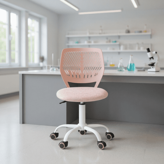 Homy Casa Adjustable Height Drafting Stool with 360° Swivel, Ergonomic Design and Quiet Casters for Laboratory Workbench, Research Station and Sample Collection