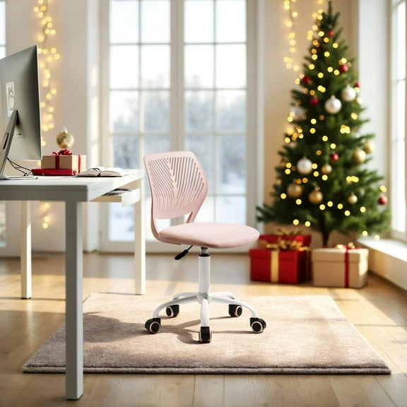 Homy Casa Adjustable Height Stool with 360° Swivel, Ergonomic Design and Quiet Casters for Home Office, Desk Work and Remote Workspace