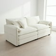 thumbnail image 1 of Homy Casa Chenille Loveseat Sofa, Deep Seat Living Room Couch with Double Cushions & Pillows, 1 of 9