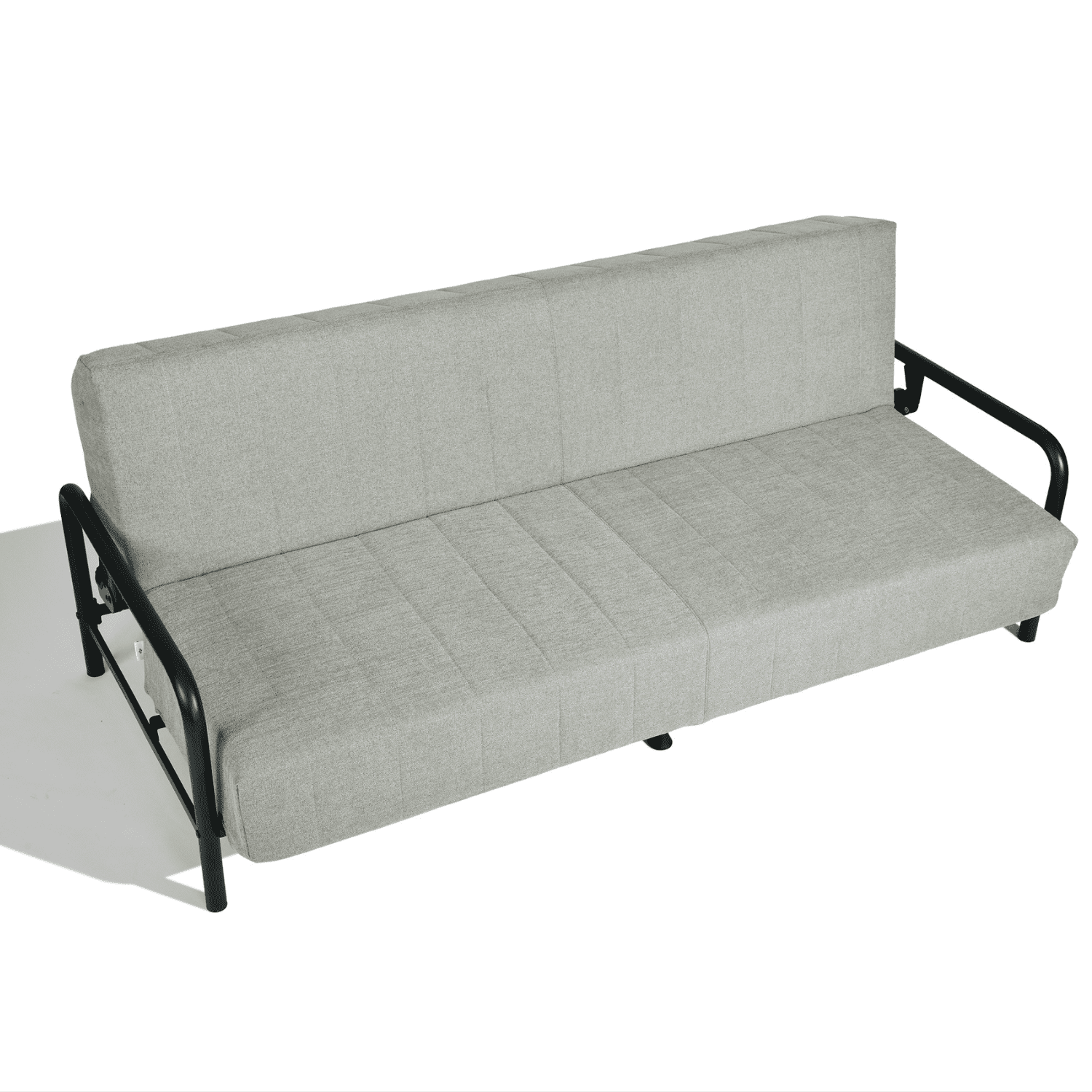 Homy Casa 3-Seat Sofa Bed with Independent Spring Seat & Adjustable Backrest, 600 lbs Capacity