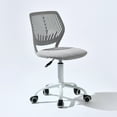 thumbnail image 1 of Homy Casa Adjustable Teen Desk Chair with Wheels, Swivel Task Chair with Mesh Back, Grey, 1 of 11