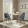 thumbnail image 1 of Homy Casa Desk Chairs Set of 2, Upholstered Home Office Reception Guest Chairs, Gray, 1 of 10