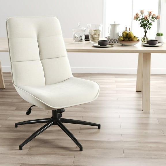 Homy Casa Dining Chair Adjustable Height Swivel Chair for Home Kitchen Dining Living Room Lounge, Beige