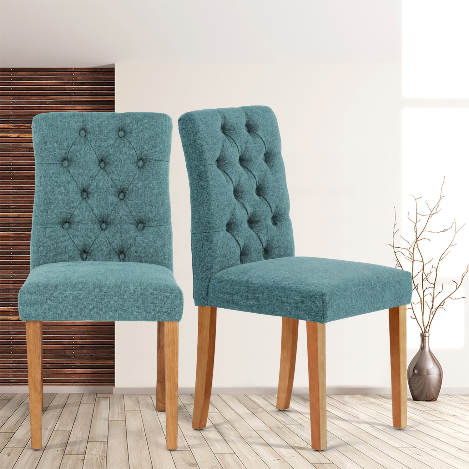 Homy Casa Dining Chairs Set of 2, Kitchen and Dining Room Chairs
