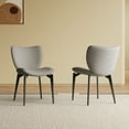 thumbnail image 1 of Homy Casa Dining Chairs Set of 2, Modern Stylish Chairs for Dining Room and Kitchen, Gray, 1 of 4