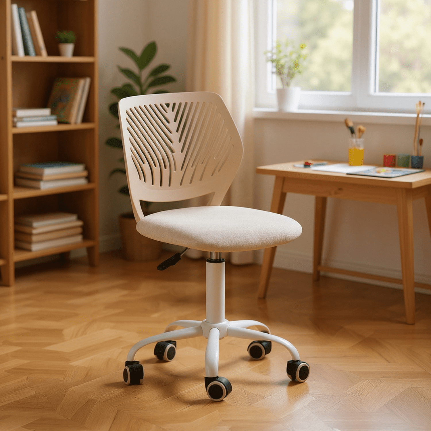 Homy Casa Ergonomic Art Stool Adjustable Swivel with Height Control and ...